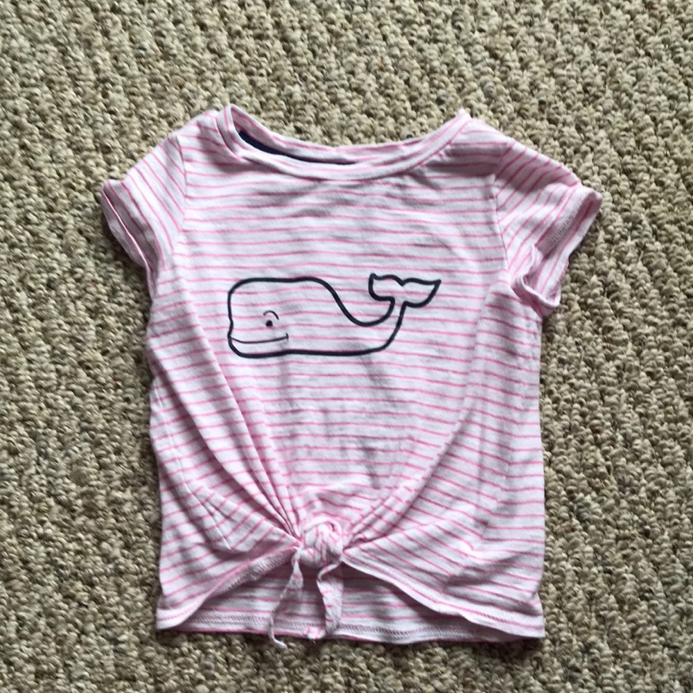 COPY - Vineyard vines 2t pink and white T-shirt
